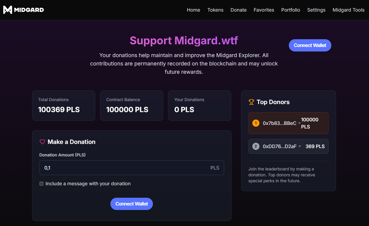 Power Up Midgard: Your Donation Shapes the Future of Our Block Explorer