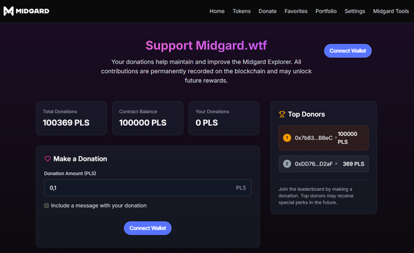 Power Up Midgard: Your Donation Shapes the Future of Our Block Explorer